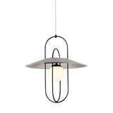 VONN Artisan Lyra VAP2271BL 18" Integrated LED ETL Certified Height Adjustable Pendant Light in Black