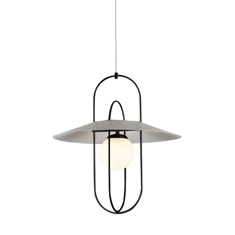 VONN Artisan Lyra VAP2271BL 18" Integrated LED ETL Certified Height Adjustable Pendant Light in Black