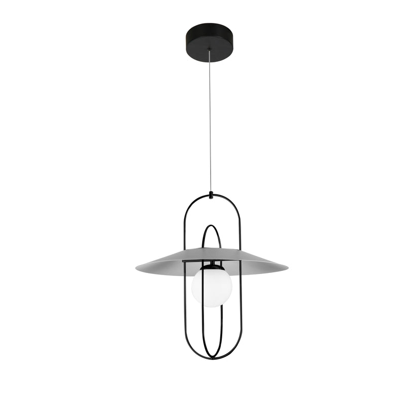 VONN Artisan Lyra VAP2271BL 18" Integrated LED ETL Certified Height Adjustable Pendant Light in Black