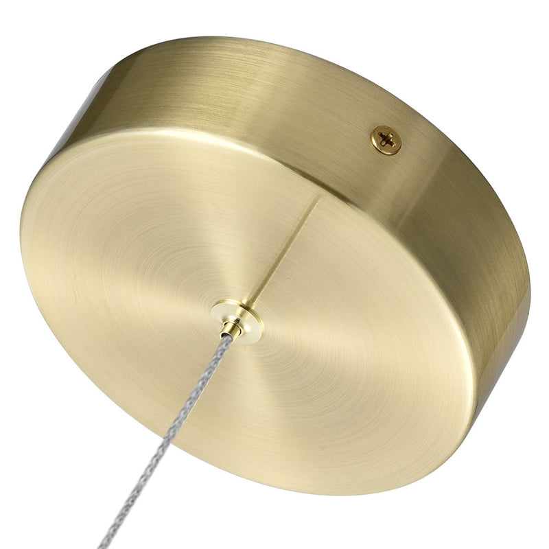 VONN Artisan Ravello VAP2281BRS 5" Integrated LED ETL Certified Height Adjustable Pendant w/ Globe Shade, Brass