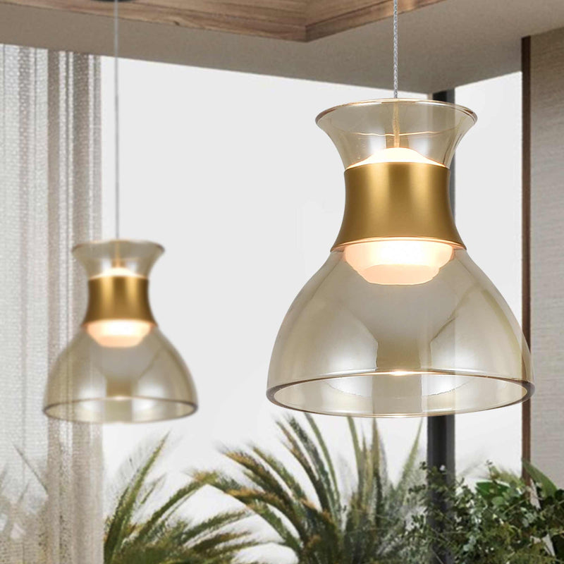 Artisan Palermo VAP2301BL 7" Up-Down Integrated LED ETL Certified Height Adjustable Pendant, Black