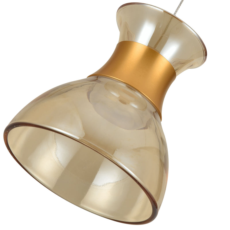 Artisan Palermo VAP2301BL 7" Up-Down Integrated LED ETL Certified Height Adjustable Pendant, Black
