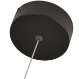 VONN Artisan Palermo VAP2301BL 7" Up-Down Integrated LED ETL Certified Height Adjustable Pendant, Black