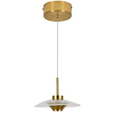 VONN Artisan Ferrara VAP2321AB 7" Integrated LED ETL Certified Height Adjustable Pendant, Antique Brass