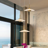 Artisan Ferrara VAP2323AB 16" Integrated LED ETL Certified Pendant, Height Adjustable Chandelier, Antique Brass