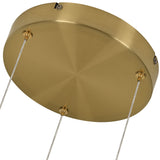 Artisan Ferrara VAP2323AB 16" Integrated LED ETL Certified Pendant, Height Adjustable Chandelier, Antique Brass
