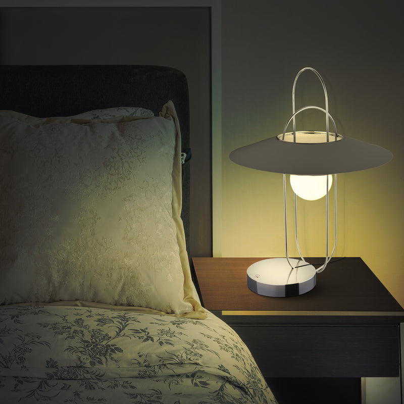 VONN Artisan Lyra VAT6271CH 24" Height Integrated LED ETL Certified Table Lamp with Touch Sensor Dimming