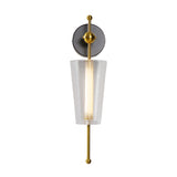 VONN Artisan Toscana VAW1101AB 5" Integrated LED ETL Certified Wall Sconce Light with Glass Shade