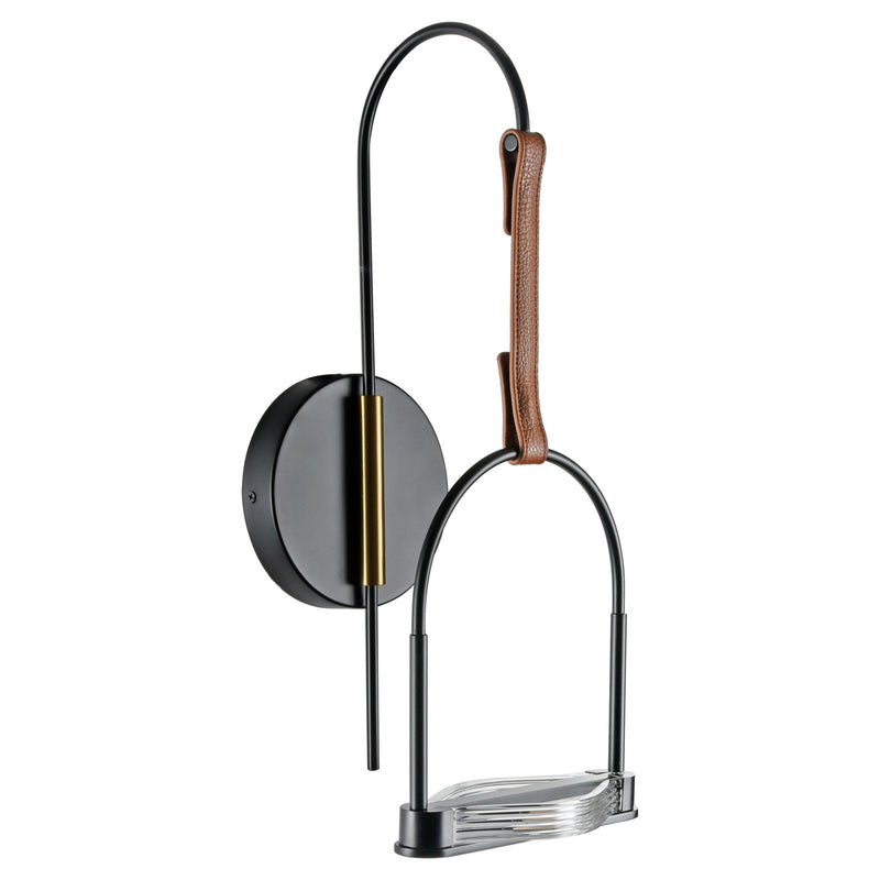 Artisan Ravenna VAW1231BL 8" Integrated LED ETL Certified Wall Sconce Light in Black