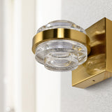 VONN Artisan Milano VAW1331AB 6" 1-Light Integrated LED ETL Certified Wall Sconce, Antique Brass