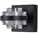 Artisan Milano VAW1331BL 6" 1-Light Integrated LED ETL Certified Wall Sconce Lighting, Black