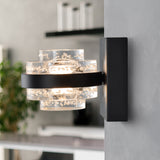 Artisan Milano VAW1331BL 6" 1-Light Integrated LED ETL Certified Wall Sconce Lighting, Black