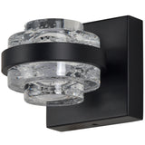 Artisan Milano VAW1331BL 6" 1-Light Integrated LED ETL Certified Wall Sconce Lighting, Black