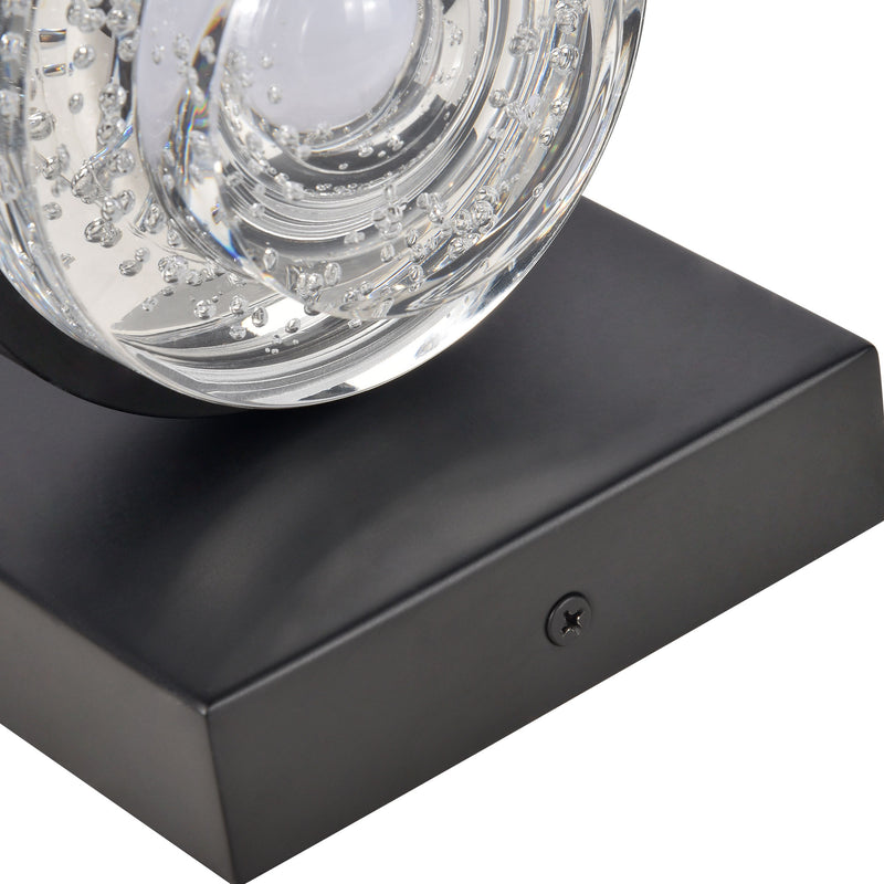 Artisan Milano VAW1331BL 6" 1-Light Integrated LED ETL Certified Wall Sconce Lighting, Black