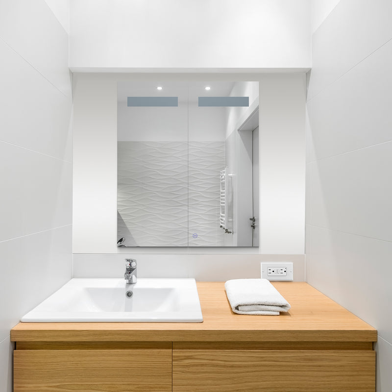 VONN VCS2A3J02122 Integrated LED Medicine Cabinet 24"W x 28"H x 4.75"D or 30"W x 28"H x 4.75"D