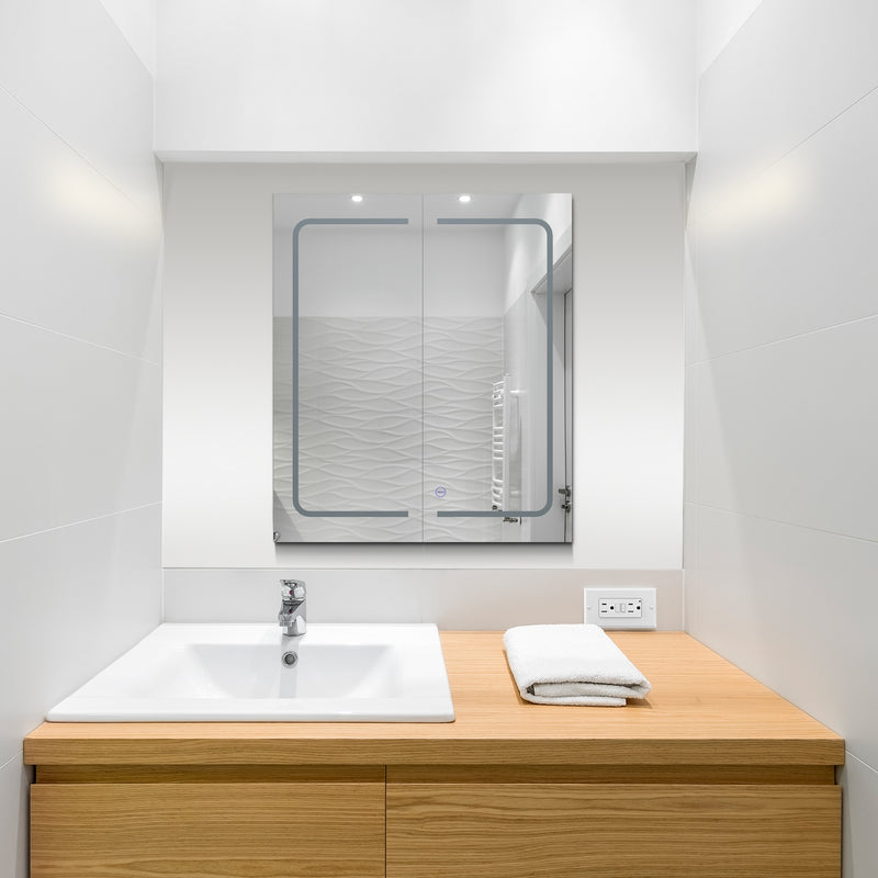 VONN VCS2A3S05402TW Tunable White Medicine Cabinet 24"W x 28"H x 4.75"D or 30"W x 28"H x 4.75"D