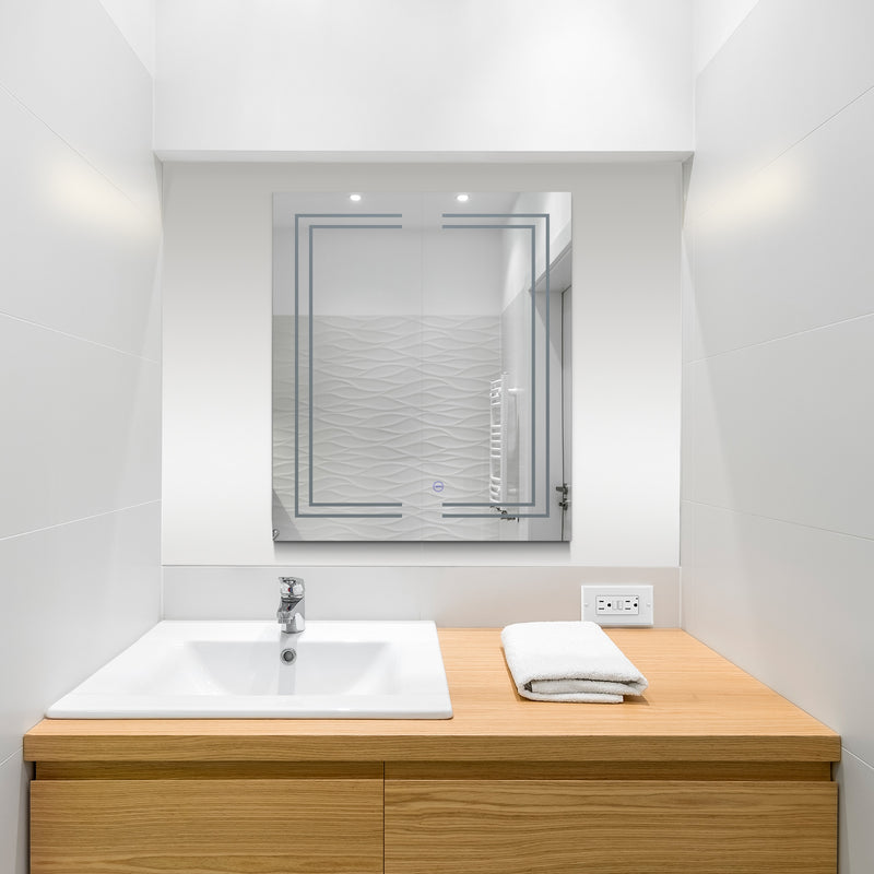 VONN VCS2A3S07402 Integrated LED Medicine Cabinet 24"W x 28"H x 4.75"D or 30"W x 28"H x 4.75"D