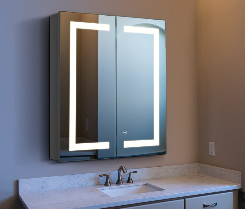 VONN VCS2A3S79202TW Tunable White Medicine Cabinet 24"W x 28"H x 4.75"D or 30"W x 28"H x 4.75"D
