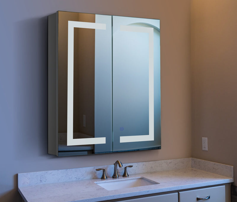 VONN VCS2A3S79202TW Tunable White Medicine Cabinet 24"W x 28"H x 4.75"D or 30"W x 28"H x 4.75"D