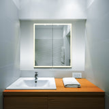 VONN VCS2A6S08202 Integrated LED Medicine Cabinet 24"W x 28"H x 5.3"D or 30"W x 28"H x 5.3"D