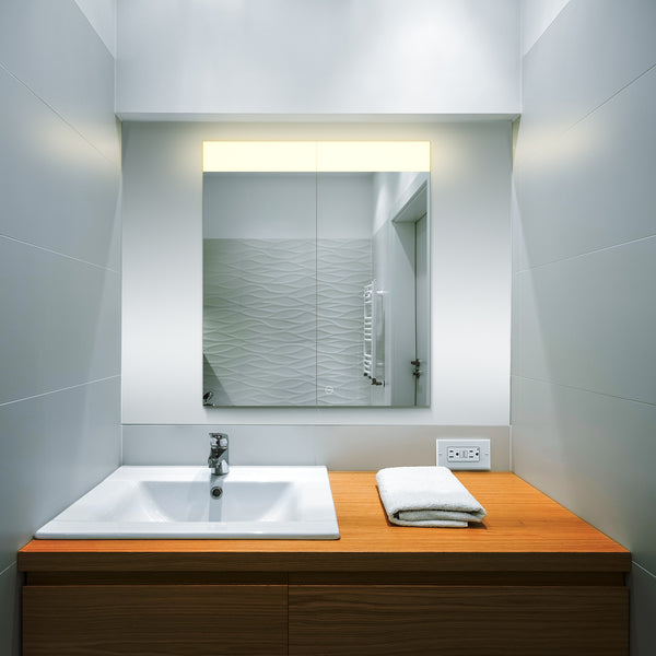 VONN VCS2A6S32302 Integrated LED Medicine Cabinet 24"W x 28"H x 5"D or 30"W x 28"H x 5"D