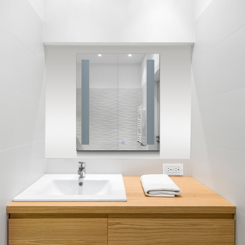 VONN VCS4A3H03202TW Tunable White Medicine Cabinet 24"W x 28"H x 4.75"D or 30"W x 28"H x 4.75"D