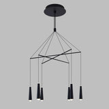 Expression VEC39160BL 25" Black Chandelier Adjustable Light Fixture
