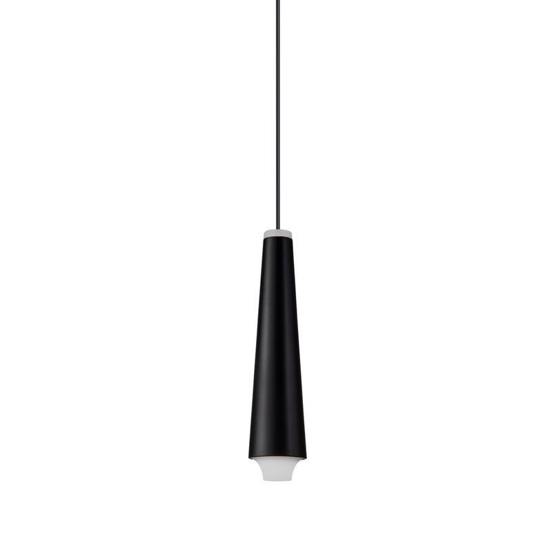 Expression VEP27110BL 5" Black Single Adjustable ETL Certified Integrated LED Pendant Light Fixture