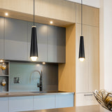 Expression VEP27110BL 5" Black Single Adjustable ETL Certified Integrated LED Pendant Light Fixture