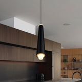 Expression VEP27110BL 5" Black Single Adjustable ETL Certified Integrated LED Pendant Light Fixture