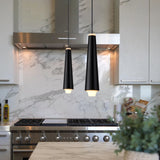 Expression VEP27110BL 5" Black Single Adjustable ETL Certified Integrated LED Pendant Light Fixture