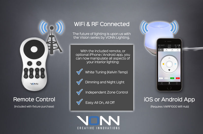 Callisto VHP26520ORB 11” WiFi-Enabled ETL Cert. Tunable Color-Changing LED Pendant Ceiling Fixture