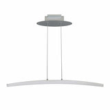 VONN Haeidi VMC31510AL 32" LED Chandelier, Adjustable Suspension Fixture, Modern Linear Chandelier Light, Silver