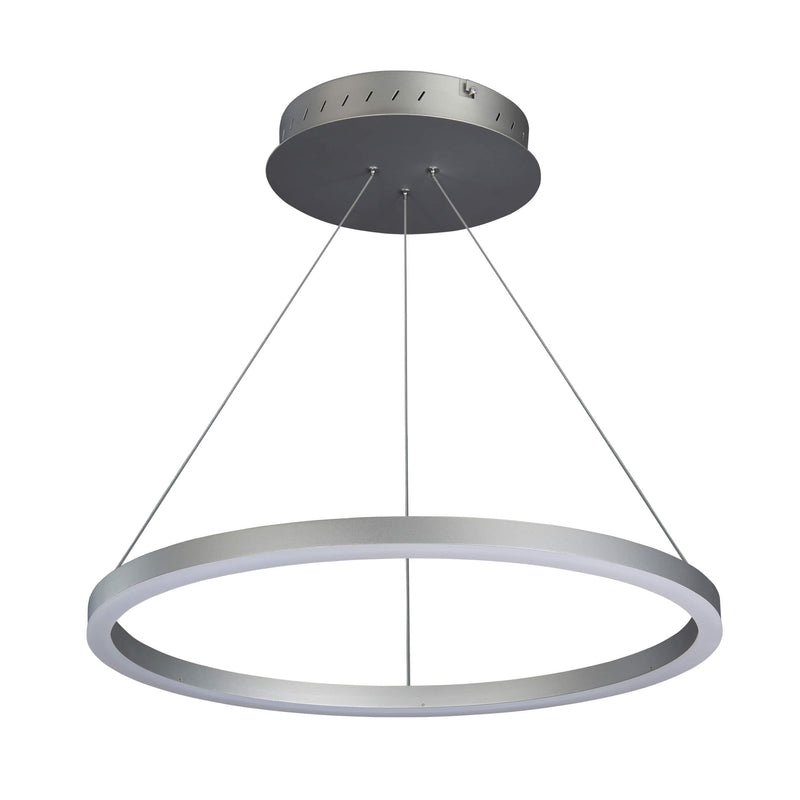 Tania VMC31640AL 24" Integrated LED ETL Certified Pendant, Height Adjustable Chandelier in Silver