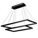 Atria Duo VMC31710BL 29" Integrated LED ETL Certified Chandelier Height Adjustable Pendant in Black