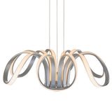 VONN Capella VMC32420AL 30" Integrated LED ETL Certified Chandelier Height Adjustable Pendant in Silver