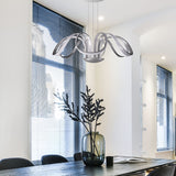 VONN Capella VMC32420AL 30" Integrated LED ETL Certified Chandelier Height Adjustable Pendant in Silver