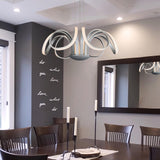 VONN Capella VMC32420AL 30" Integrated LED ETL Certified Chandelier Height Adjustable Pendant in Silver