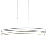 VONN Sirius VMC33440AL 46" ETL Certified Integrated LED Pendant, Height Adjustable Chandelier in Silver