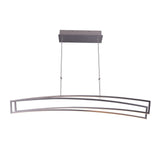 VONN Sirius VMC33440AL 46" ETL Certified Integrated LED Pendant, Height Adjustable Chandelier in Silver