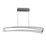 VONN Sirius VMC33440AL 46" ETL Certified Integrated LED Pendant, Height Adjustable Chandelier in Silver