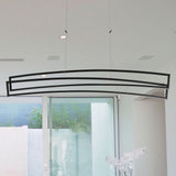 Sirius VMC33440BL 46" ETL Certified Integrated LED Pendant, Height Adjustable Chandelier in Black