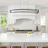 Sirius VMC33440BL 46" ETL Certified Integrated LED Pendant, Height Adjustable Chandelier in Black