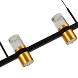 VONN Artisan Ellegi VMC34247BL 47" Integrated LED ETL Certified Pendant, Height Adjustable Chandelier, Black