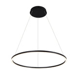 VONN Tania VMC34911BL 39" ETL Certified Integrated LED Ring Chandelier Height Adjustable Pendant in Black