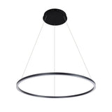 VONN Tania VMC34911BL 39" ETL Certified Integrated LED Ring Chandelier Height Adjustable Pendant in Black