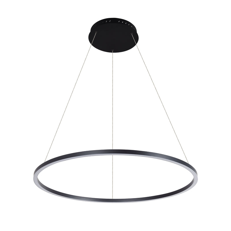 Tania VMC34911BL 39" ETL Certified Integrated LED Chandelier Height Adjustable Pendant in Black