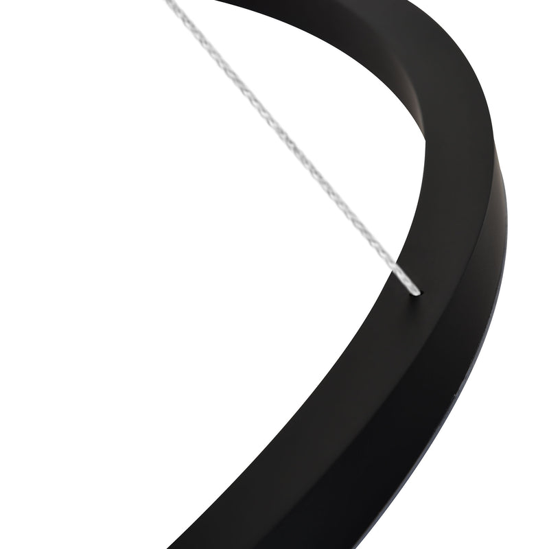 Tania VMC34911BL 39" ETL Certified Integrated LED Chandelier Height Adjustable Pendant in Black