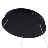 Tania VMC34911BL 39" ETL Certified Integrated LED Chandelier Height Adjustable Pendant in Black