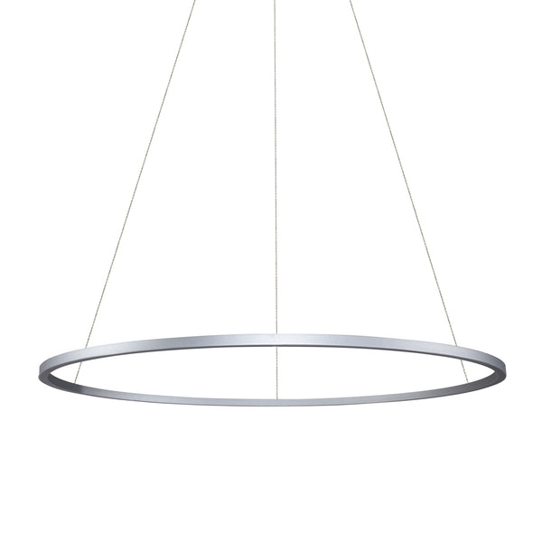 Tania VMC34912AL 51" ETL Certified Integrated LED Chandelier Height Adjustable Pendant in Silver